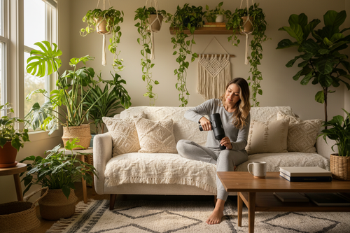 no like someone actually using it in there house with lots of plants 